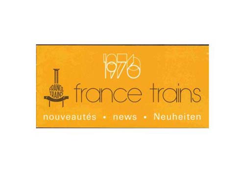 France Trains - Catalogue nouveautés 1976