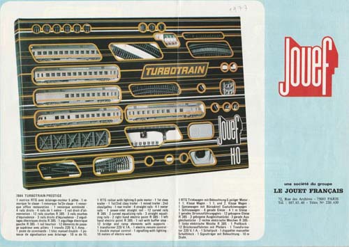 Jouef - Brochure Coffrets 1977