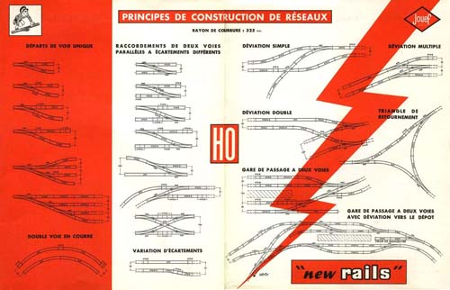 Jouef - Brochure de plans de réseaux 1960