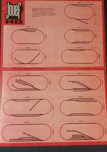 Jouef - Brochure de plans de réseaux date inconnu