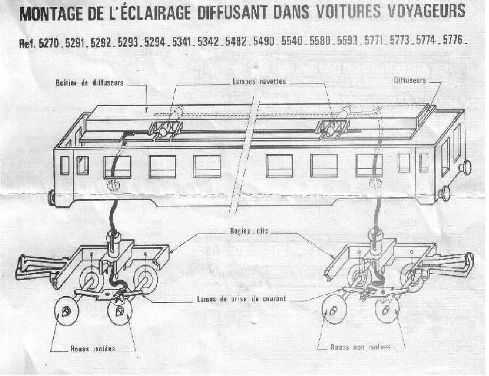 Jouef - Eclairage voiture diffusant