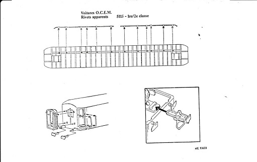 Jouef - mettre les décorations d'une voiture OCEM ref 5115 