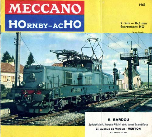 Meccano Hornby acho - Catalogue FR 1963